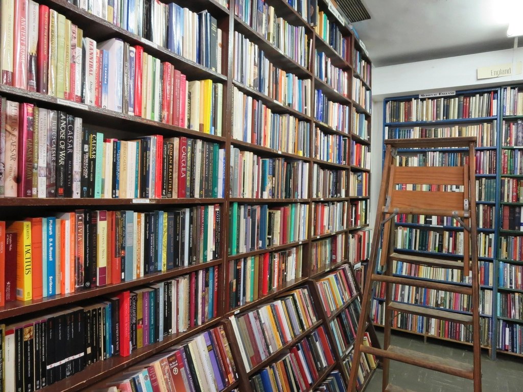 Free library shelves many books